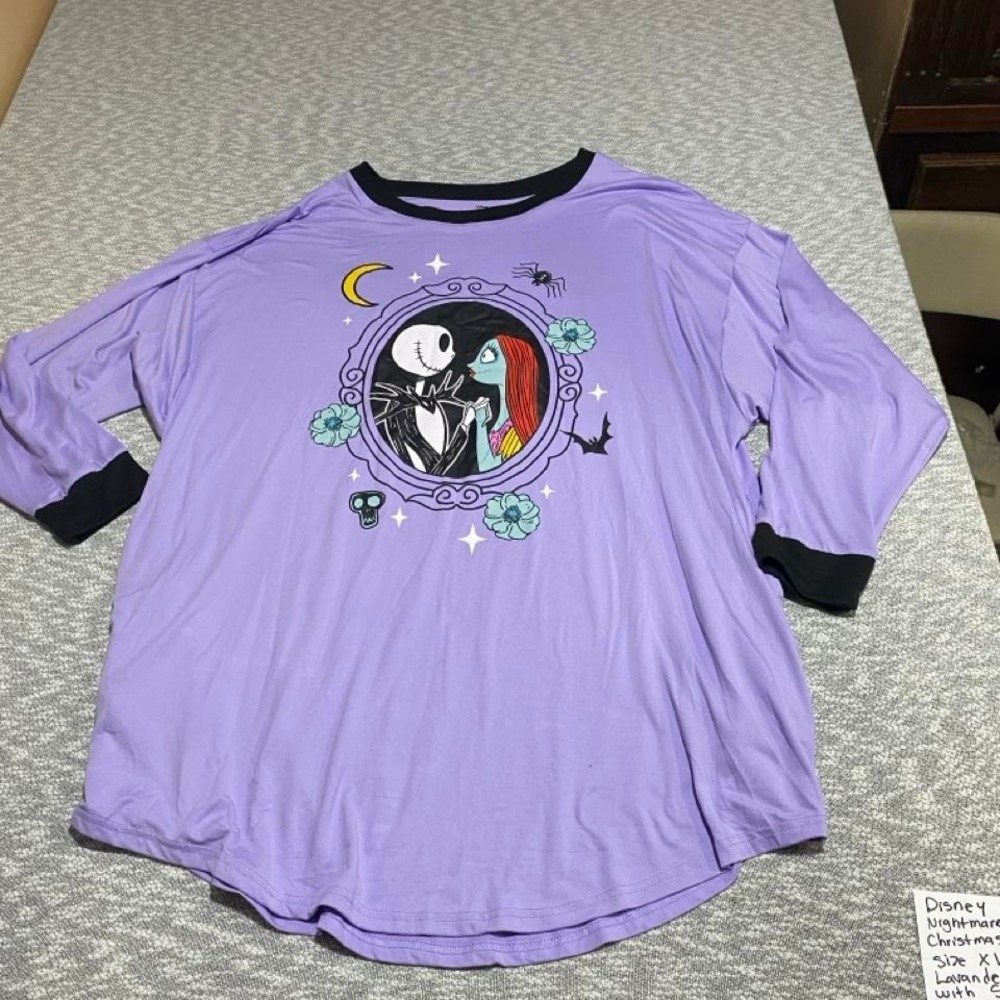 Disney Nightmare Before Christmas purple sleepshirt XL (16-18) MWT. SKU-A543